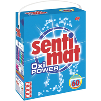 Sentimat Oxi Power Vollwaschmittel 3, 6kg - Paket - ca. 60 Waschladungen