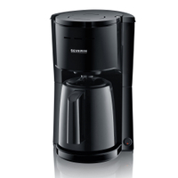 SEVERIN Filterkaffeemaschine inkl.Thermokanne,  1000W,  AUTO-aus KA 9306,  1 Kaffeemaschine inkl. Kanne,  Farbe: schwarz