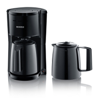 SEVERIN Filterkaffeemaschine mit 2 Thermokannen,  1000W,  AUTO-aus KA 9307,  1 Kaffeemaschine inkl. 2 Kannen,  Farbe: schwarz