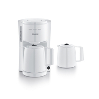 SEVERIN Filterkaffeemaschine,  mit 2 Thermoskannen 9309,  Farbe: weiß