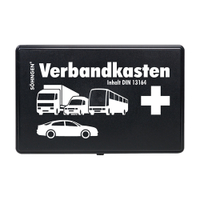 Söhngen KFZ - Verbandkasten KU schwarz 3004002,  Maße: 260 x 160 x 80 mm