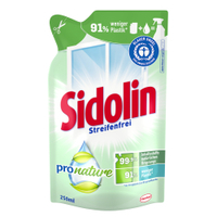 Sidolin Pro Nature Glasreiniger FPN25,  250 ml - Nachfüllbeutel