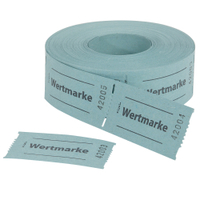 Sigel Gutscheinmarken-Rollen,  6 x 3 cm GR555,  1 Rolle = 500 Stück,  blau