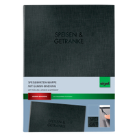 Sigel Speise- und Getränkemappe mit Gummi-Bindung SM111,  für A4