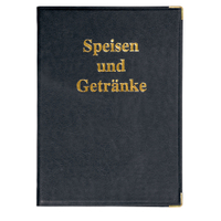 Sigel Speisekarten-Mappe mit Goldprägung SM100,  für A4