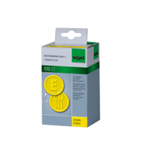 Sigel Wertmarken Essen,  2, 5 cm WM002,  1 Packung = 100 Stück,  gelb