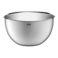 Silit Küchenschüssel Set 3-teilig,  Edelstahl 2142301356,  1 Set = Füllvermögen 2 L,  3 L,  3, 8 L