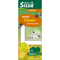 SILVA Fensterfliegenfalle Flower 52529443,  1 Packung = 6 Streifen