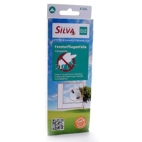 SILVA Fensterfliegenfalle Transparent 52513152,  1 Packung = 6 Stück