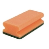 Sito Küchenschwamm Vlies,  mit Griff,  extra stark 552110/40487,  1 Packung = 10 Schwämme,  orange/grün