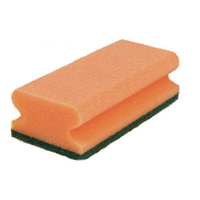 Sito Küchenschwamm Vlies,  mit Griff,  extra stark 552110/40487,  1 Packung = 10 Schwämme,  orange/grün