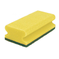 Sito Küchenschwamm Vlies,  mit Griff,  medium 551570/40502,  1 Packung = 10 Schwämme,  gelb/grün