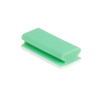 Sito Spülschwamm Vlies,  nicht kratzend,  15, 3 x 5, 9 x 4, 2 cm 551650/40500,  1 Packung = 10 Schwämme,  grün/weiß