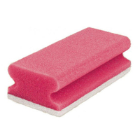 Sito Spülschwamm Vlies,  nicht kratzend,  15, 3 x 5, 9 x 4, 2 cm 551690/40499,  1 Packung = 10 Schwämme,  rot/weiß