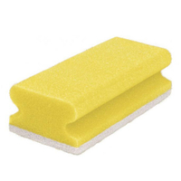 Sito Spülschwamm Vlies,  nicht kratzend,  groß,  8, 6 x 15, 3 x 4, 2 cm 552050/40630,  1 Packung = 10 Schwämme,  gelb/weiß