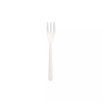 Snackgabeln,  Bio-PP,  extra stabil,  13 cm 96568,  1 Karton = 20 Packungen à 50 Stück,  Farbe: weiss