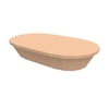Snackschalen mit Deckel To Go,  oval,  204 x 119 x 43 mm 01353030-00000,  1 Stück,  Farbe: beständiges braun