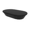 Snackschalen mit Deckel To Go,  oval,  204 x 119 x 43 mm 01353202-00000,  1 Stück,  Farbe: schwarz