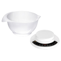 SOEHNLE Culina Pro Küchenwaage,  weiß 65054,  Maße (T x B x H): 26, 5 x 26, 5 x 18 cm