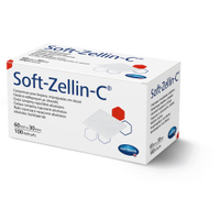 Soft-Zellin-C Alkoholtupfer,  Hautreinigung,  60 x 30 mm 2888870,  1 Packung = 100 Stück,  einzeln verpackt