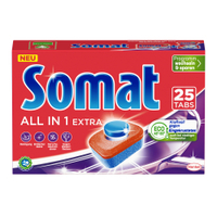 Somat All in 1 Extra Spülmaschinentabs SAE25,  1 Packung = 25 Spülmaschinentabs à 17, 6 g