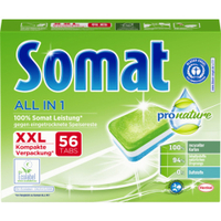 Somat All in 1 Pro Nature Geschirrspül-Tabs,  XXL 4015000971508,  1 Packung = 56 Tabs à 16g