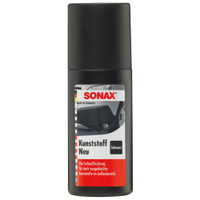SONAX Farbauffrischung Kunststoff Neu,  schwarz 04091000,  100 ml - Flasche mit Schwammapplikator