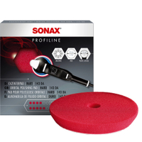 SONAX Polierschwamm hart,  Ø 143 mm 04934000,  Farbe: rot