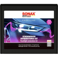 SONAX PROFILINE Scheinwerfer Aufbereitungsset,  8-teiliges Set 04056410,  1 Set für ca. 20 Anwendungen