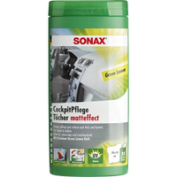 SONAX Reinigungstücher Cockpitpflege Green Lemon,  matteffect 04128000,  1 Box = 25 Stück
