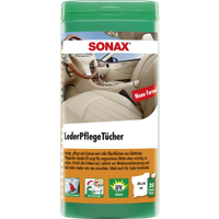 SONAX Reinigungstücher Lederpflege 04123000,  25 Tücher in wiederverschließbarer Box