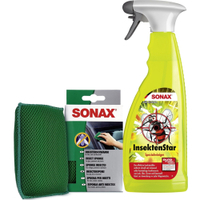 SONAX Sommer Anti-Insekten Set 02334000 + 04271410,  1 x 750 ml Sprühflasche + 1 x Insektenschwamm
