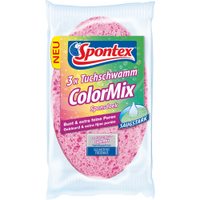 Spontex ColorMix Tuchschwamm 19000022,  1 Packung = 3 Stück