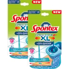 Spontex Express System+ XL Ersatzbezüge,  waschbar bis 60 °C 19800229,  1 Packung = 2 Mikrofaserbezüge