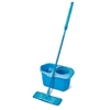 Spontex Express System+ XL Wischmop,  360° C Spin System 19800223,  1 Set = Mikrofaserwischer mit Eimer inkl. Mikrofaserbezug