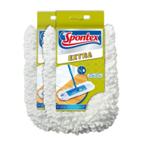 Spontex Extra Mikrofaser Ersatzbezüge,  waschbar bis 60 °C 19800199,  1 Packung = 2 Mikrofaserbezüge
