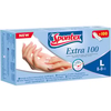 Spontex Extra Vinyl Einmalhandschuhe 12120158,  1 Packung = 100 Paar,  Größe: 8 - 8, 5