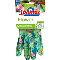 Spontex Flower Gartenhandschuhe,  Anti-Rutsch Noppen 12973037,  1 Paar,  Größe: 7 - 7, 5