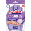 Spontex Haushaltshandschuhe,  extra Comfort,  Naturlatex 12307016,  1 Packung = 1 Paar,  Größe: 6 - 6, 5 (S),  Farbe: lila