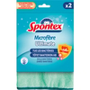 Spontex Microfibre Ultimate Mikrofasertücher,  waschbar bis 40 °C 19700234,  1 Packung = 2 Mikrofasertücher