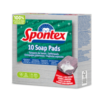 Spontex Seifenpads,  Reinigungspads,  kratzfrei,  10er-Pack 19500200,  1 Packung = 10 Pads