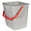 SPRINTUS Eimer,  grau 301220,  Volumen: 17 Liter,  roter Henkel