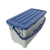 SPRINTUS Eimer,  Moppbox,  grau,  22 Liter 301270,  Blauer Henkel und Deckel