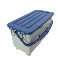 SPRINTUS Eimer,  Moppbox,  grau,  22 Liter 301270,  Blauer Henkel und Deckel