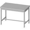 Stalgast Arbeitstisch ECO,  T 600,  Querstrebe,  AISI201 Edelstahl DAT14661,  Maße (B x T x H): 1400 x 600 x 850 mm