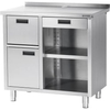 Stalgast Arbeitstisch für Kaffeemaschine,  Tiefe 700 mm,  Edelstahl VBT10701A,  Maße: (B x T x H) 1000 x 700 x 1000 mm