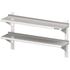 Stalgast Doppel-Wandbord Konsolen und Wandschienen,  Edelstahl VWB12352,  Maße: (B x T x H) 1200 x 300 x 660 mm,  verschweißt