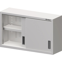 Stalgast Hängeschrank,  Schiebetüren,  Breite 1000 mm,  Edelstahl VHS12452,  Maße: (B x T x H) 1200 x 400 x 600 mm,  verschweißt