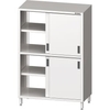 Stalgast Hochschrank,  2 Schiebetüren,  Raumteiler,  Edelstahl VHK08655,  Maße: (B x T x H) 800 x 600 x 1800 mm,  verschweißt