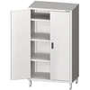Stalgast Hochschrank mit Flügeltüren,  Edelstahl VHK10651,  Maße: (B x T x H) 1000 x 600 x 1800 mm,  verschweißt